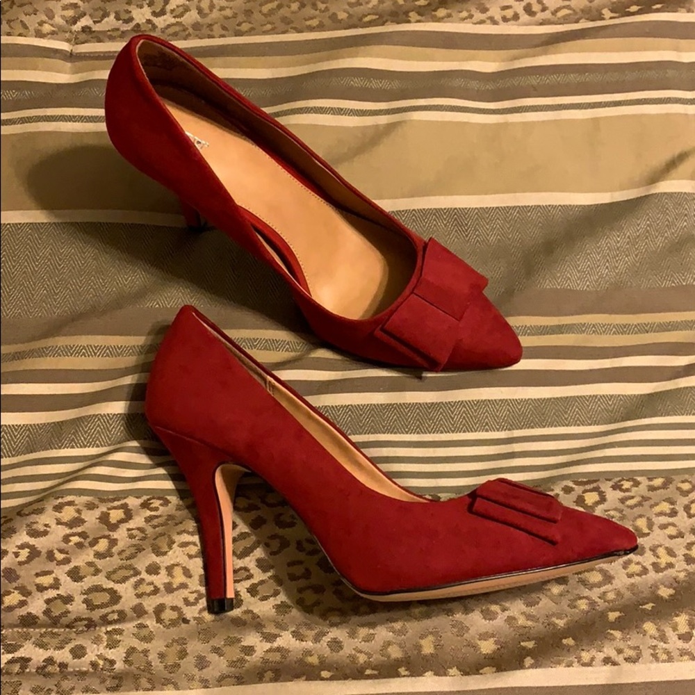 Suede heels